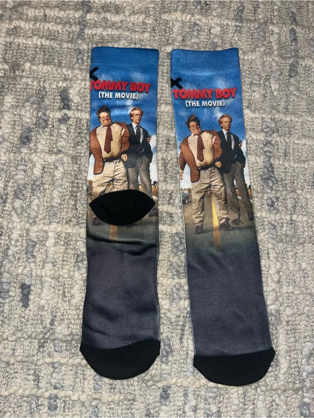 Tommy Boy Graphic Crew Socks like new adult OS